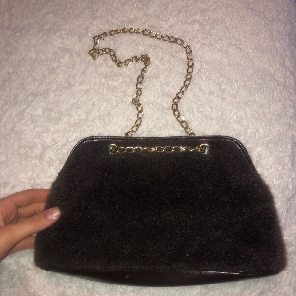 Faux Fur Purse